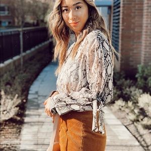 Python Print Flowy Blouse